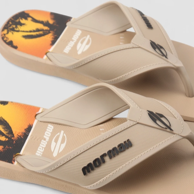 Chinelo Masculino Mormaii Waves III Tropical Bege