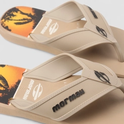 Chinelo Masculino Mormaii Waves III Tropical Bege