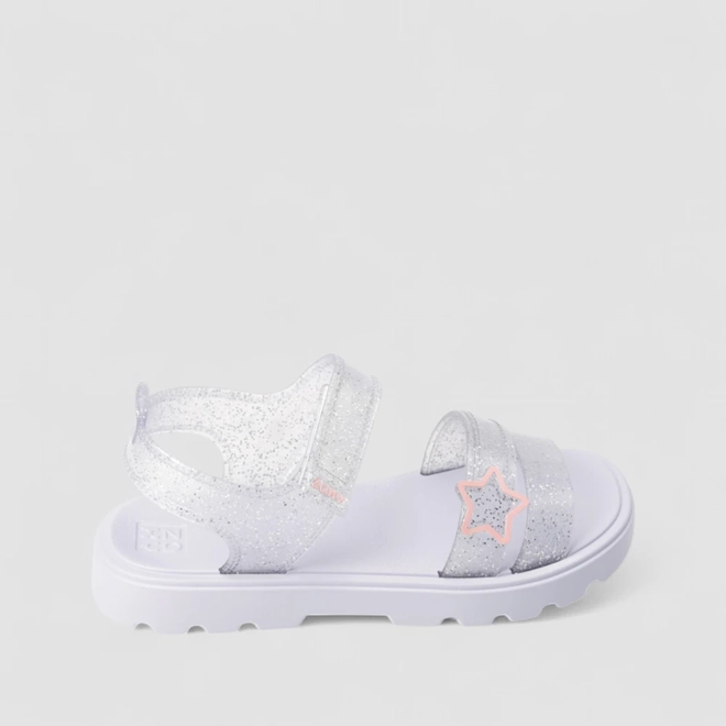 Sandália Infantil Zaxy Glitter Estrela Lilás