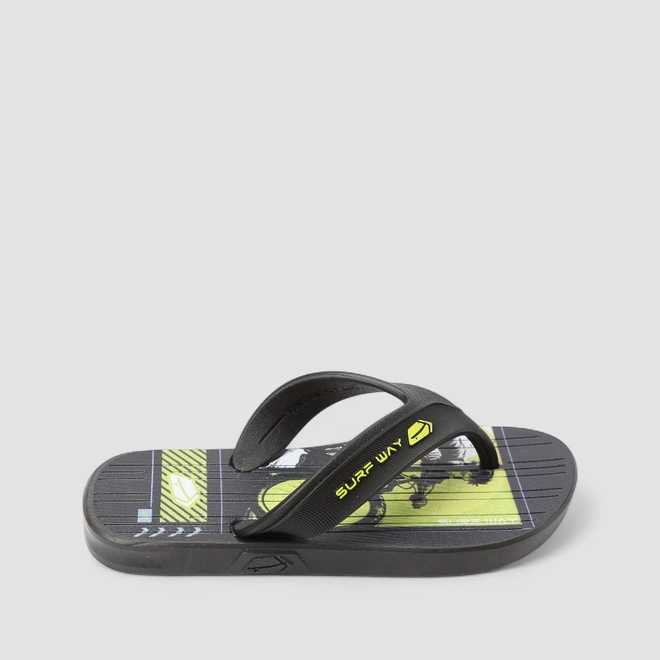 Chinelo Infantil Danper Surf Way Preto & Verde