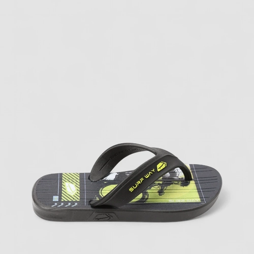 Chinelo Infantil Danper Surf Way Preto & Verde