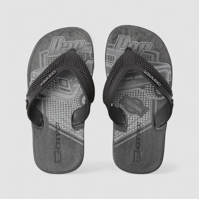 Chinelo Infantil Danper Estampa Carro Preto