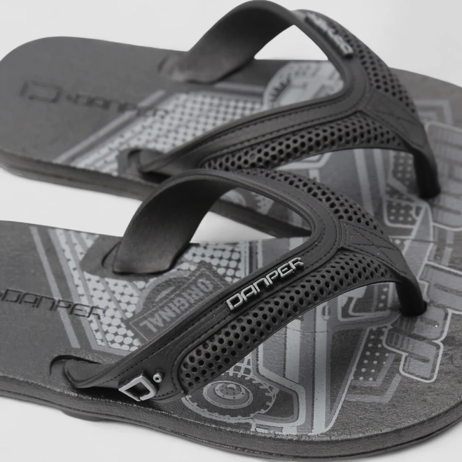 Chinelo Infantil Danper Estampa Carro Preto
