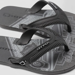 Chinelo Infantil Danper Estampa Carro Preto