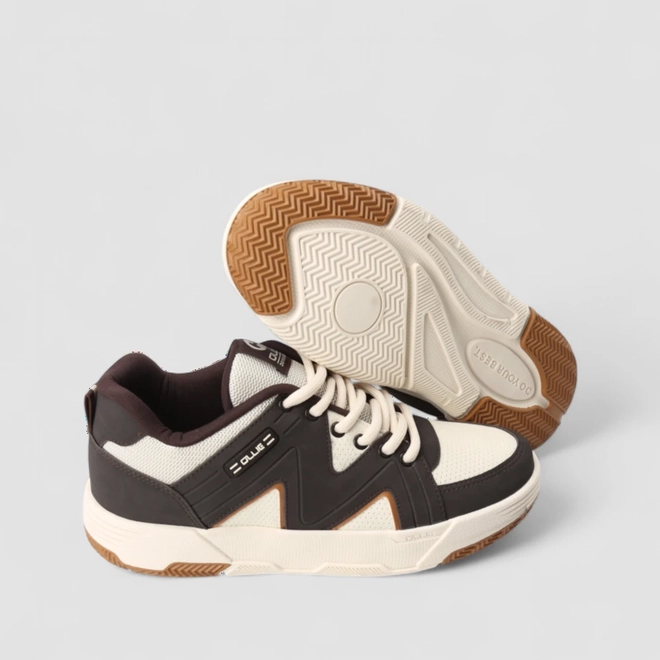 Tênis Casual Masculino Ollie Originals Mesh Recorte Nobuck Preto