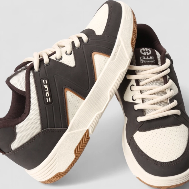 Tênis Casual Masculino Ollie Originals Mesh Recorte Nobuck Preto