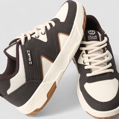 Tênis Casual Masculino Ollie Originals Mesh Recorte Nobuck Preto
