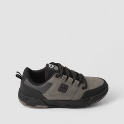 Tênis Casual Masculino Ollie Originals Mesh Nobuck Preto & Cinza