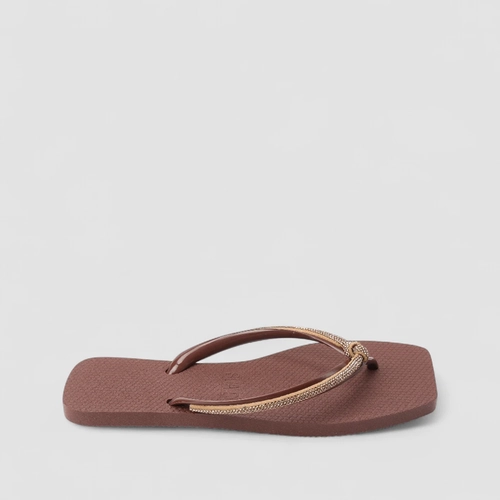 Chinelo Feminino Sua Cia Strass Marrom