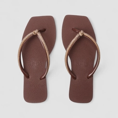 Chinelo Feminino Sua Cia Strass Marrom