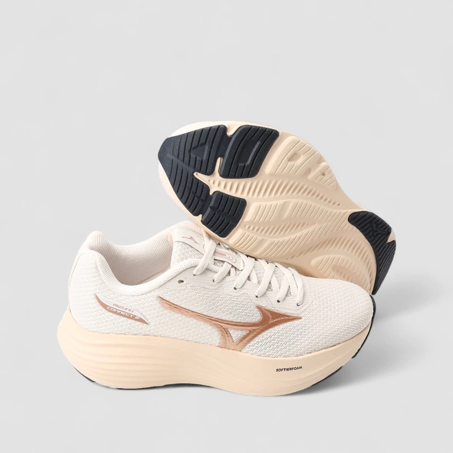 Tênis Esportivo Feminino Mizuno Connect 2 Original Bege