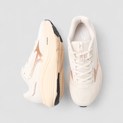 Tênis Esportivo Feminino Mizuno Connect 2 Original Bege