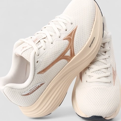 Tênis Esportivo Feminino Mizuno Connect 2 Original Bege