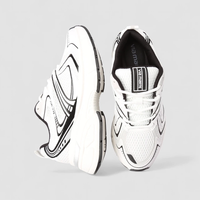 Tênis Casual Feminino Via Marte Mesh Branco