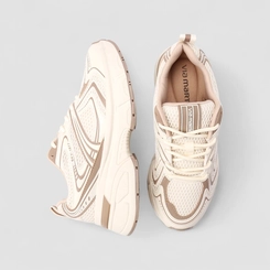 Tênis Casual Feminino Via Marte Mesh Bege