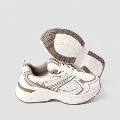 Tênis Casual Feminino Via Marte Mesh Branco