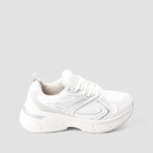 Tênis Casual Feminino Via Marte Mesh Branco