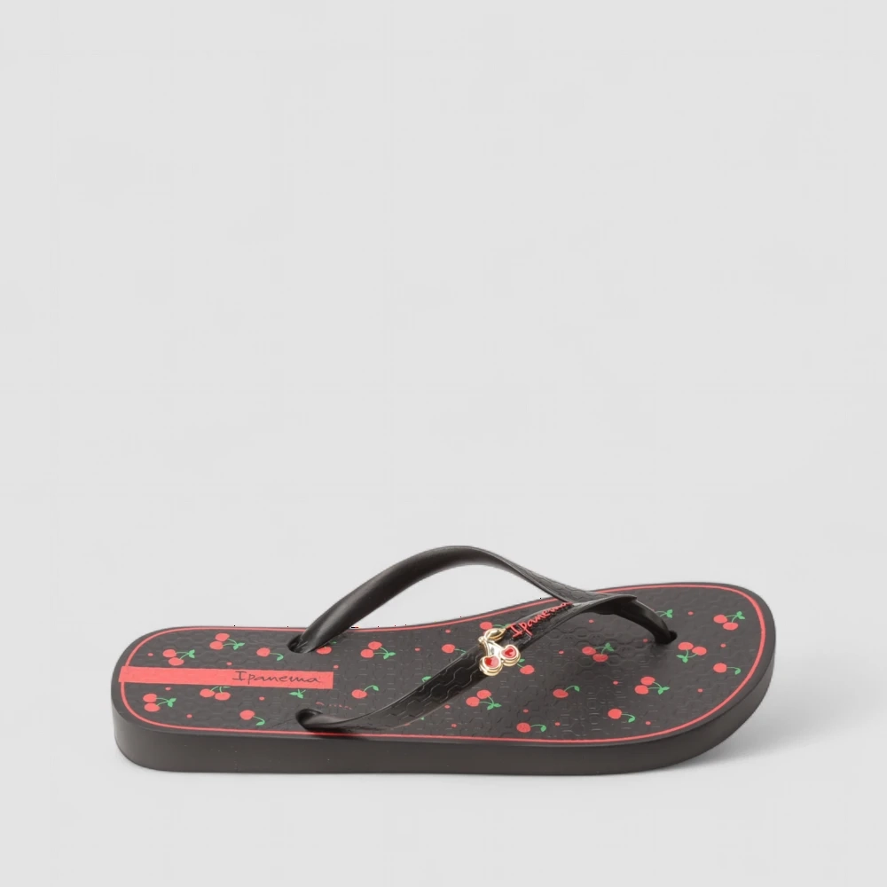 Chinelo Feminino Ipanema Cerejas Charm Preto
