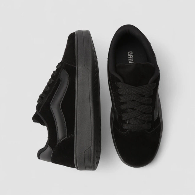 Tênis Casual Feminino Gabriela Camurça Preto
