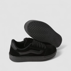 Tênis Casual Feminino Gabriela Camurça Preto
