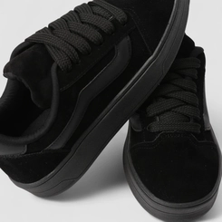Tênis Casual Feminino Gabriela Camurça Preto