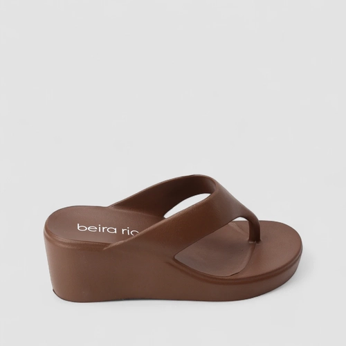 Tamanco Feminino Beira Rio Anabela Marrom