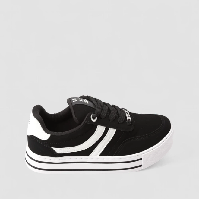 Tênis Casual Feminino Via Marte Nobuck Preto