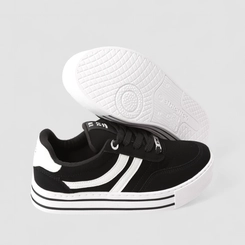 Tênis Casual Feminino Via Marte Nobuck Preto