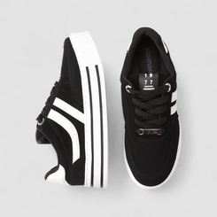 Tênis Casual Feminino Via Marte Nobuck Preto