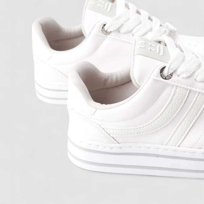 Tênis Casual Feminino Via Marte Plataforma Branco