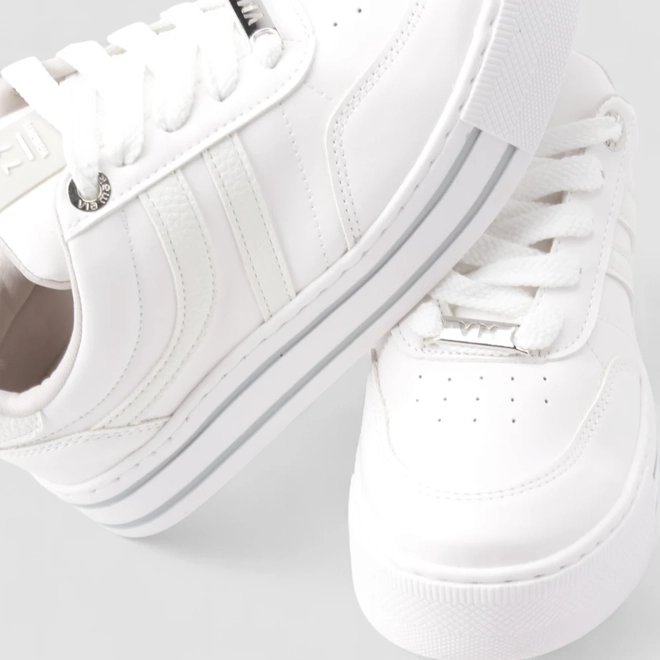 Tênis Casual Feminino Via Marte Plataforma Branco