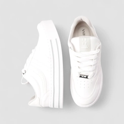 Tênis Casual Feminino Via Marte Plataforma Branco