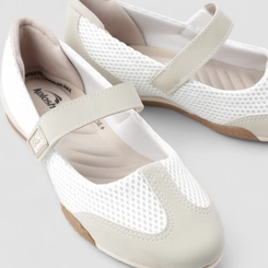 Tênis Casual Feminino Kolosh Mesh Tira Contato Bege