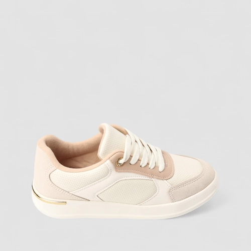 Tênis Casual Feminino Modare Ultraconforto Camurça Nude