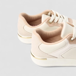 Tênis Casual Feminino Modare Ultraconforto Camurça Nude