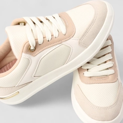 Tênis Casual Feminino Modare Ultraconforto Camurça Nude