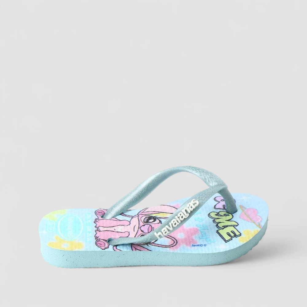 Chinelo Infantil Havaianas Original Stitch Azul