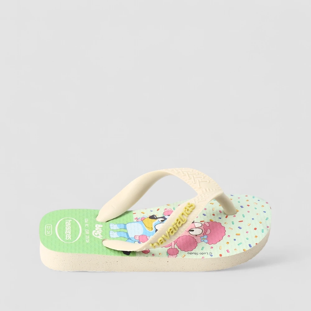 Chinelo Infantil Havaianas Original Bluey e Bingo Verde