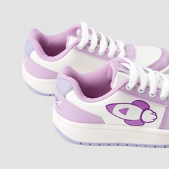 Tênis Casual Infantil Das Rosa Glitter Mesh Lilás