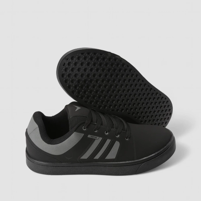 Tênis Casual Masculino Vertus Nobuck Faixa Preto