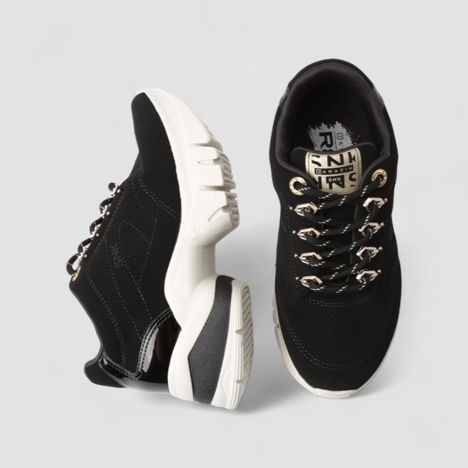 Tênis Casual Ramarim Sintético Nobuck Preto