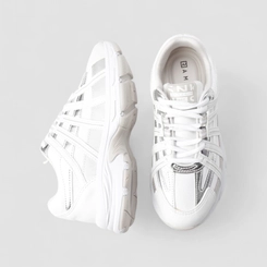 Tênis Casual Feminino Ramarim Detalhes Prata Mesh Branco