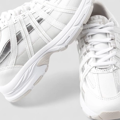 Tênis Casual Feminino Ramarim Detalhes Prata Mesh Branco