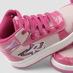 Tênis Casual Infantil Das Rosa Verniz Glitter Rosa