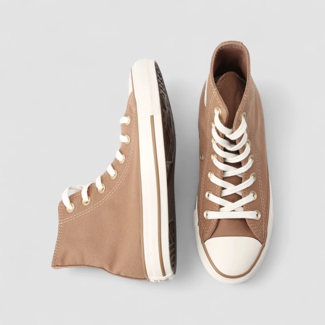 Tênis Casual Converse All Star Summer Metals Original Cano Alto Marrom