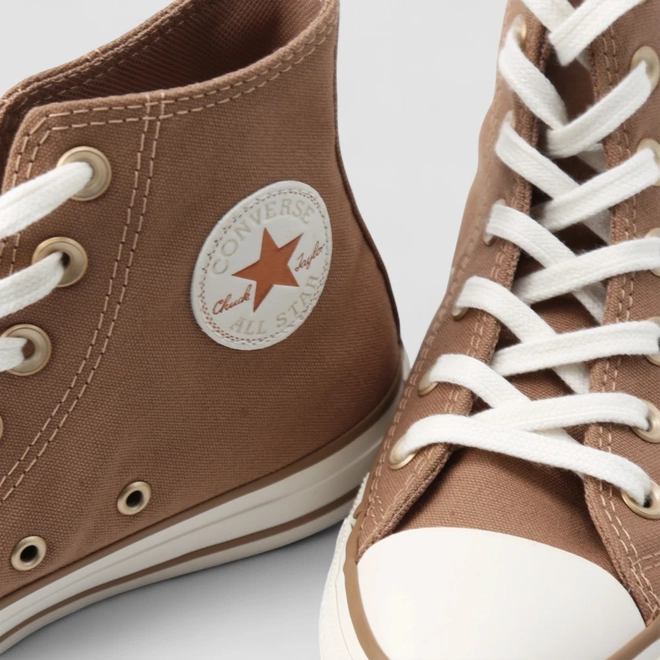 Tênis Casual Converse All Star Summer Metals Original Cano Alto Marrom