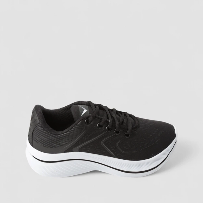 Tênis Esportivo Feminino Vertus Texturizado Preto