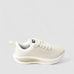 Tênis Esportivo Feminino Vertus Faixas Estilizadas Off White