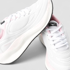 Tênis Esportivo Feminino Vertus Mesh Branco & Rosa