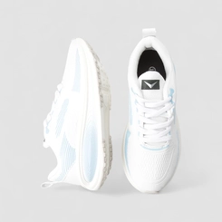 Tênis Esportivo Feminino Vertus Listras Estilizadas Branco & Azul